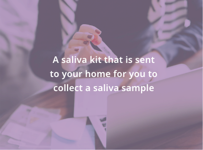 Saliva kit genetic test